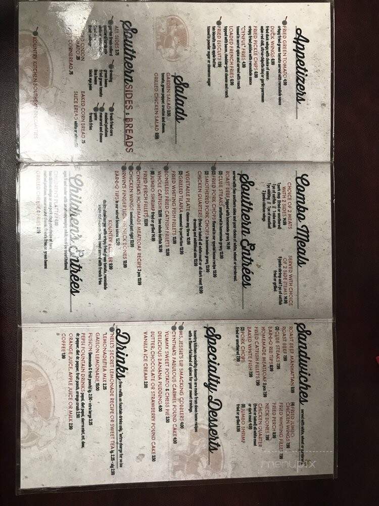 Country Kitchen Soulfood Place - Indianapolis, IN menu_pic