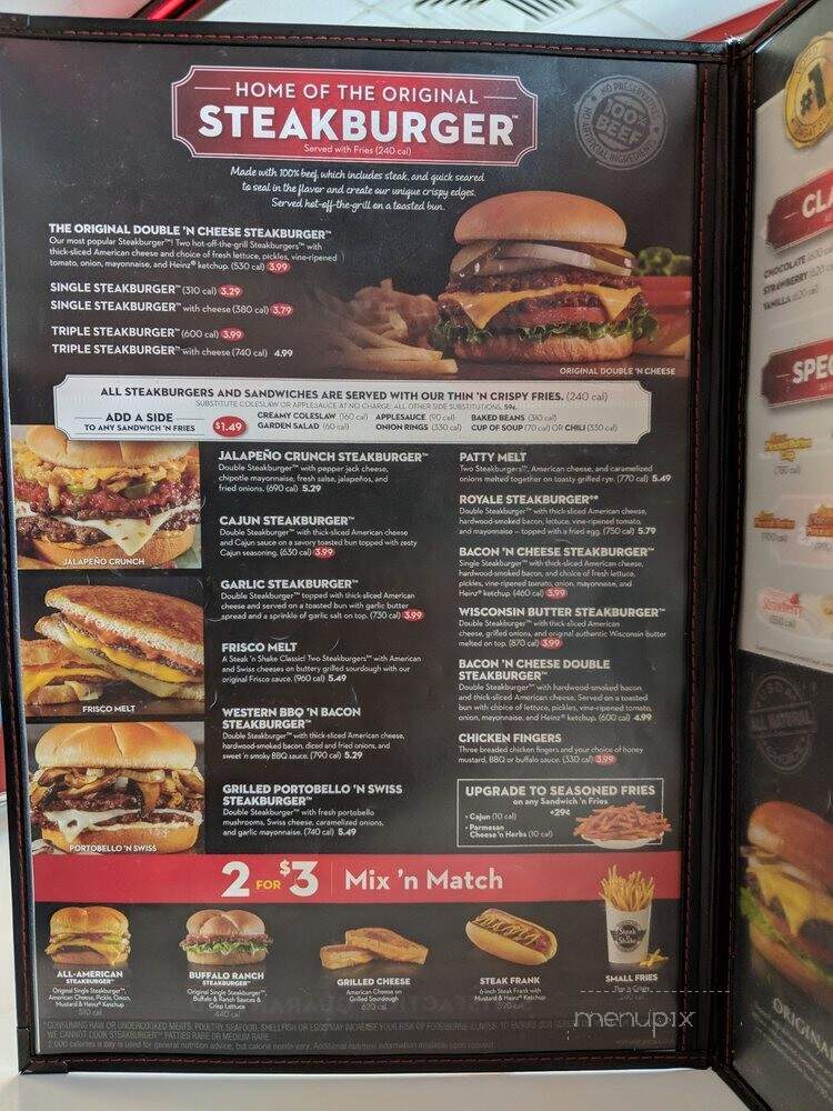 Steak 'n Shake - Indianapolis, IN menu_pic