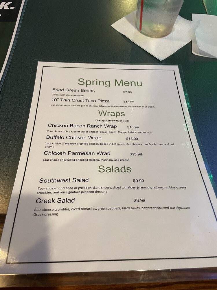 Mc Q's Pub & Eatery - Indianapolis, IN menu_pic