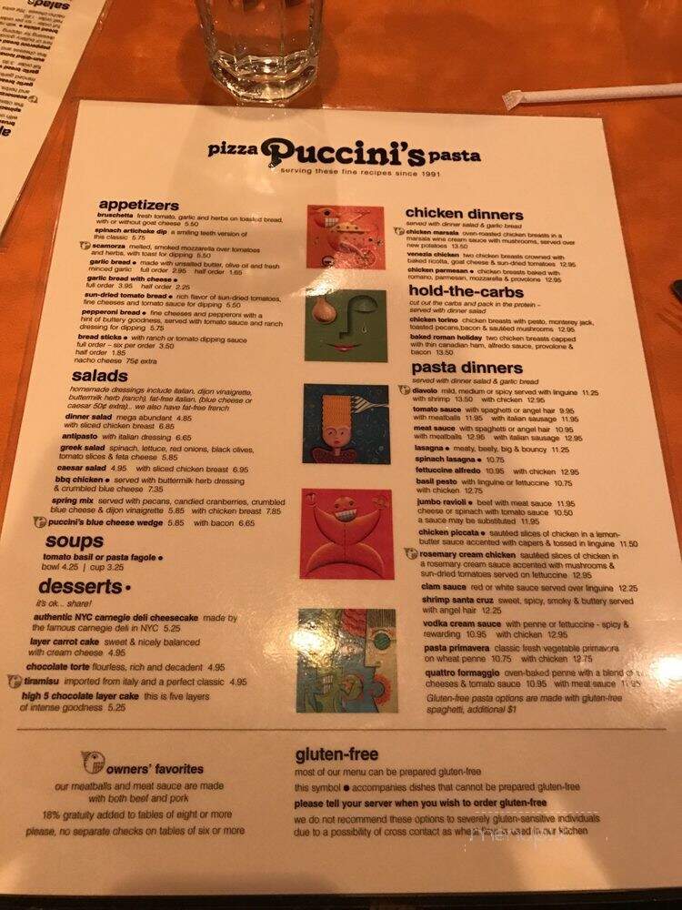 Puccini's Smiling Teeth Pizza - Indianapolis, IN