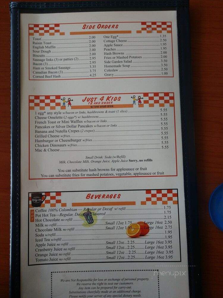 Flap Jacks Pancake House - Indianapolis, IN menu_pic