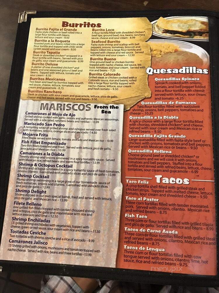 Los Rancheros - Indianapolis, IN menu_pic