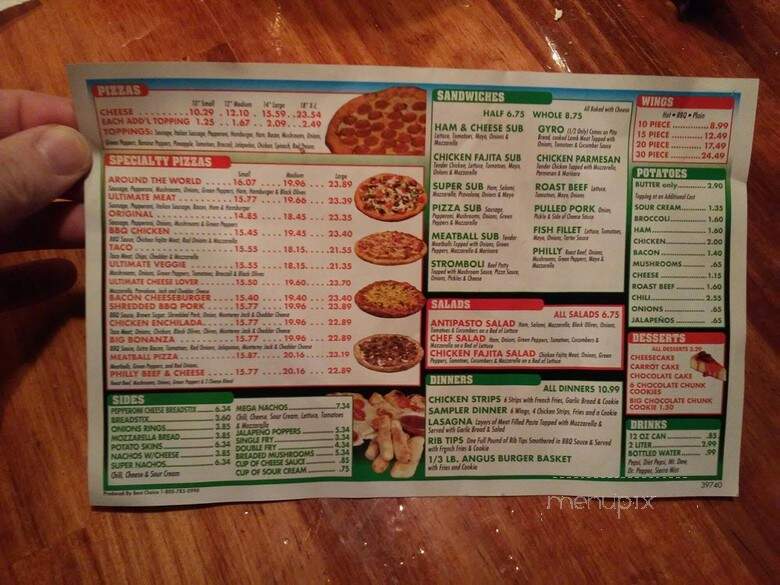 Bob's To Your Door Pizza Exp - Indianapolis, IN menu_pic