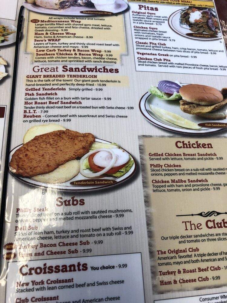 Sero's Family Dining - Indianapolis, IN menu_pic