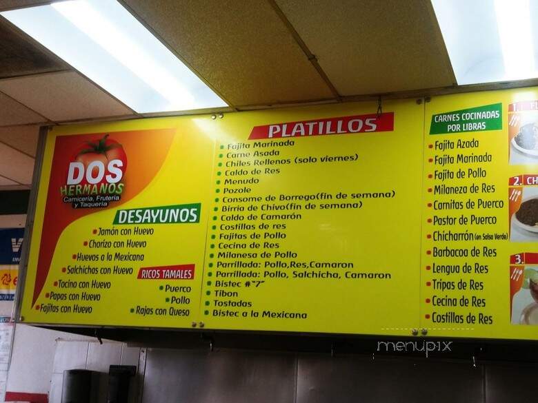 Carniceria Y Taqueria Dos - Fort Worth, TX menu_pic