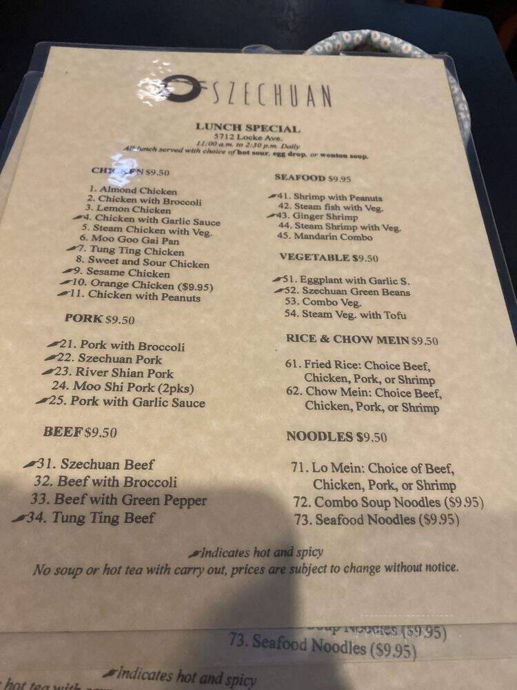 Szechuan Chinese Restaurant - Fort Worth, TX