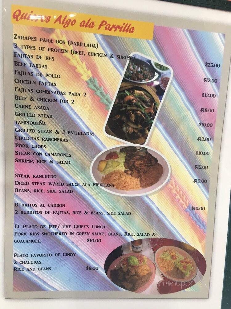 Los Zarapes Restaurant - Fort Worth, TX menu_pic