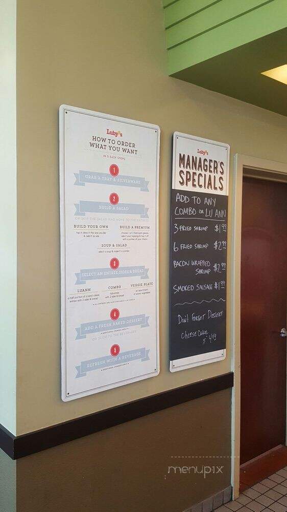 Luby's - Fort Worth, TX menu_pic