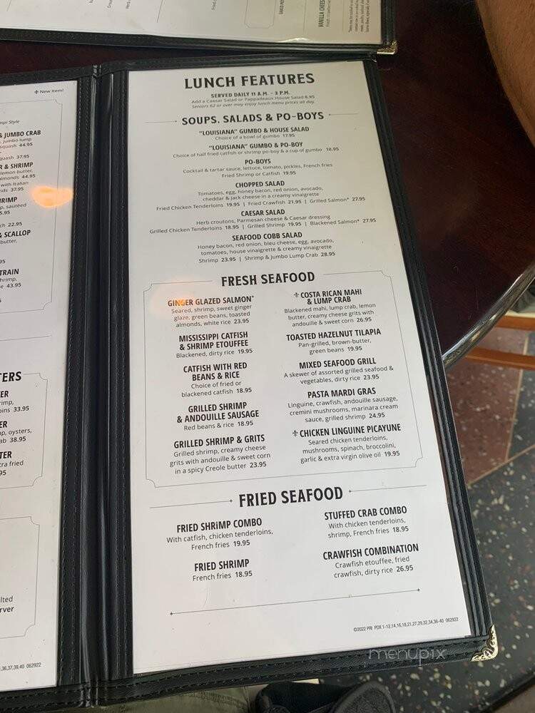 Pappadeaux Seafood Kitchen - Fort Worth, TX menu_pic