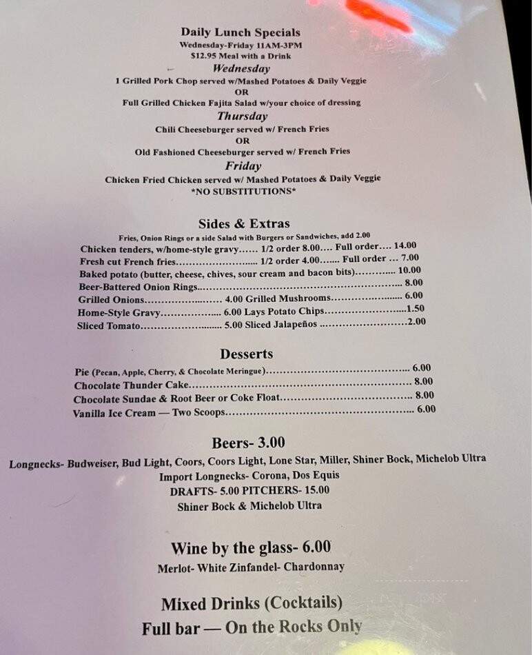 Star Cafe - Fort Worth, TX menu_pic