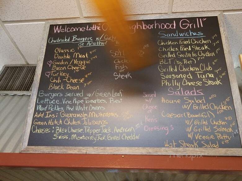 Old Neighborhood Grill - Fort Worth, TX menu_pic