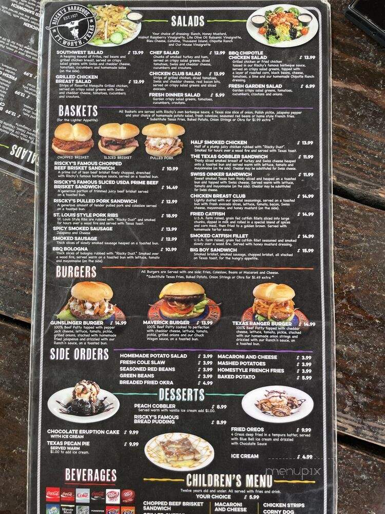Riscky's - Fort Worth, TX menu_pic