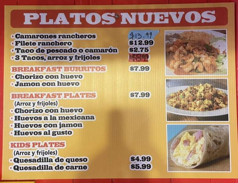 Tacos Don Miguel - Fort Worth, TX menu_pic