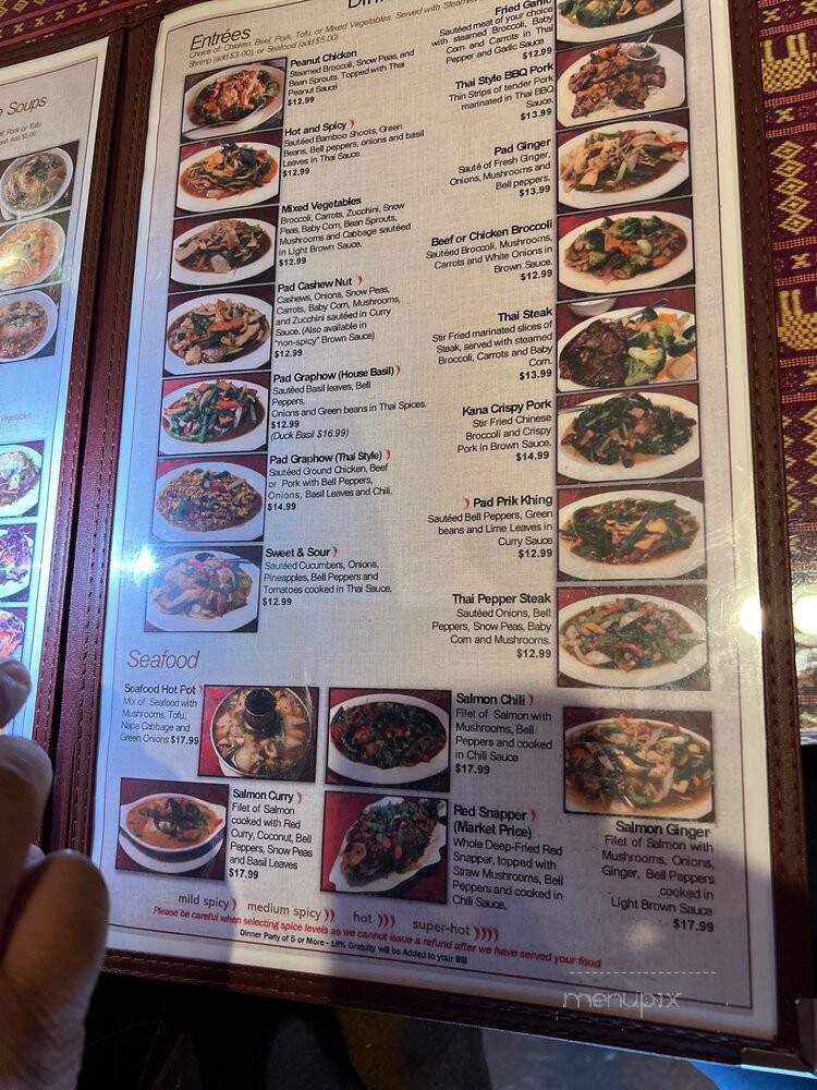 Sweet Basil Thai Cuisine - Hurst, TX menu_pic
