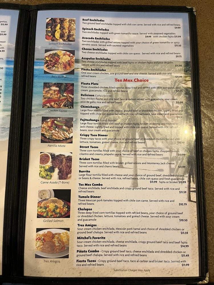 Cafe Acapulco - Arlington, TX menu_pic