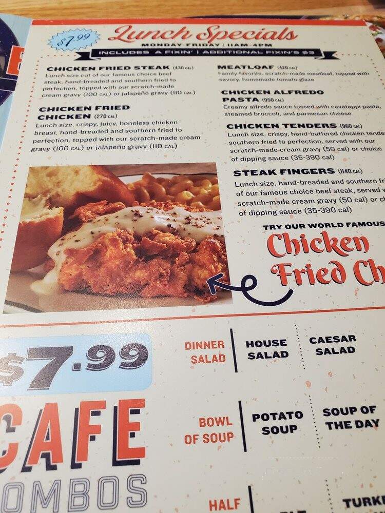 Cotton Patch Cafe - North Richland Hills, TX menu_pic