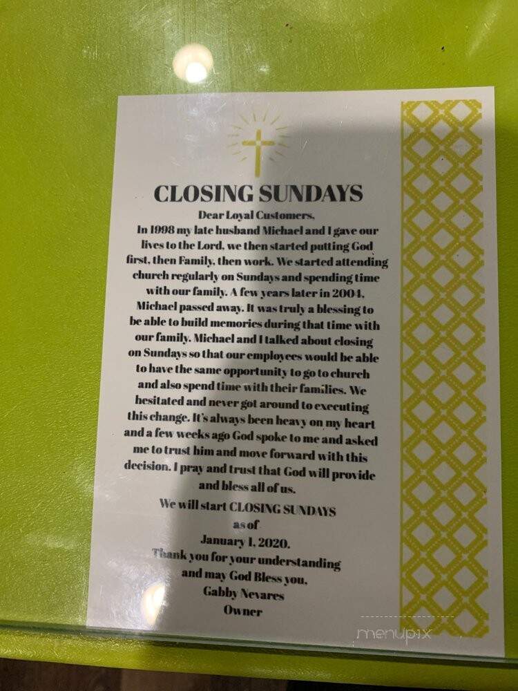 Casa Robles - Hurst, TX menu_pic