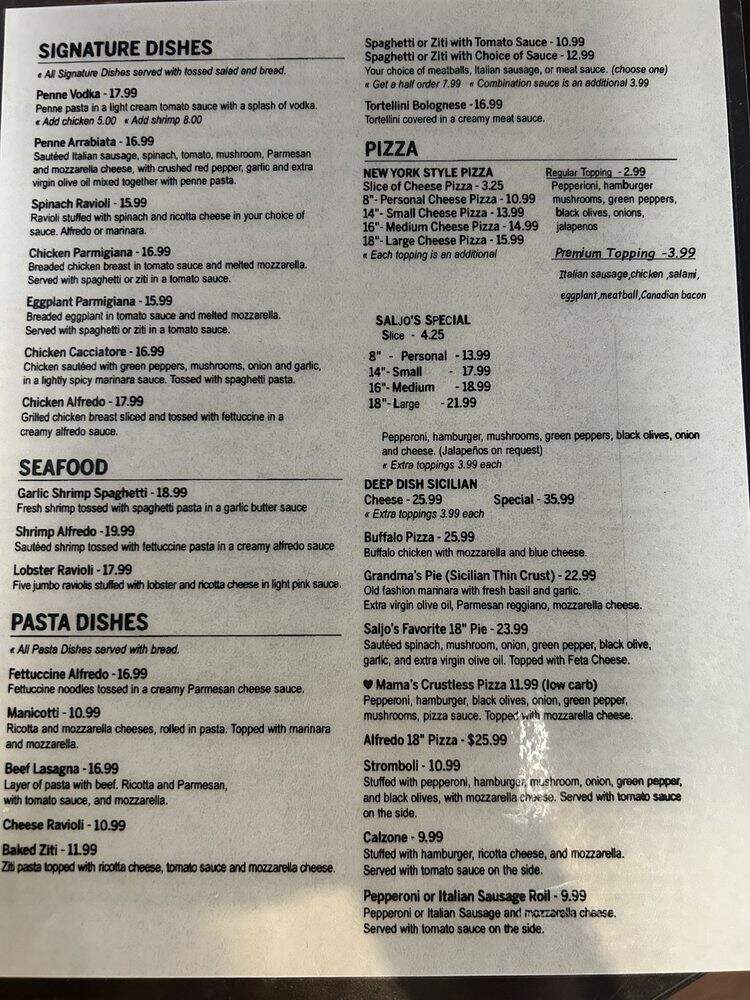 Tony's Pizza Pasta & Subs - Pantego, TX