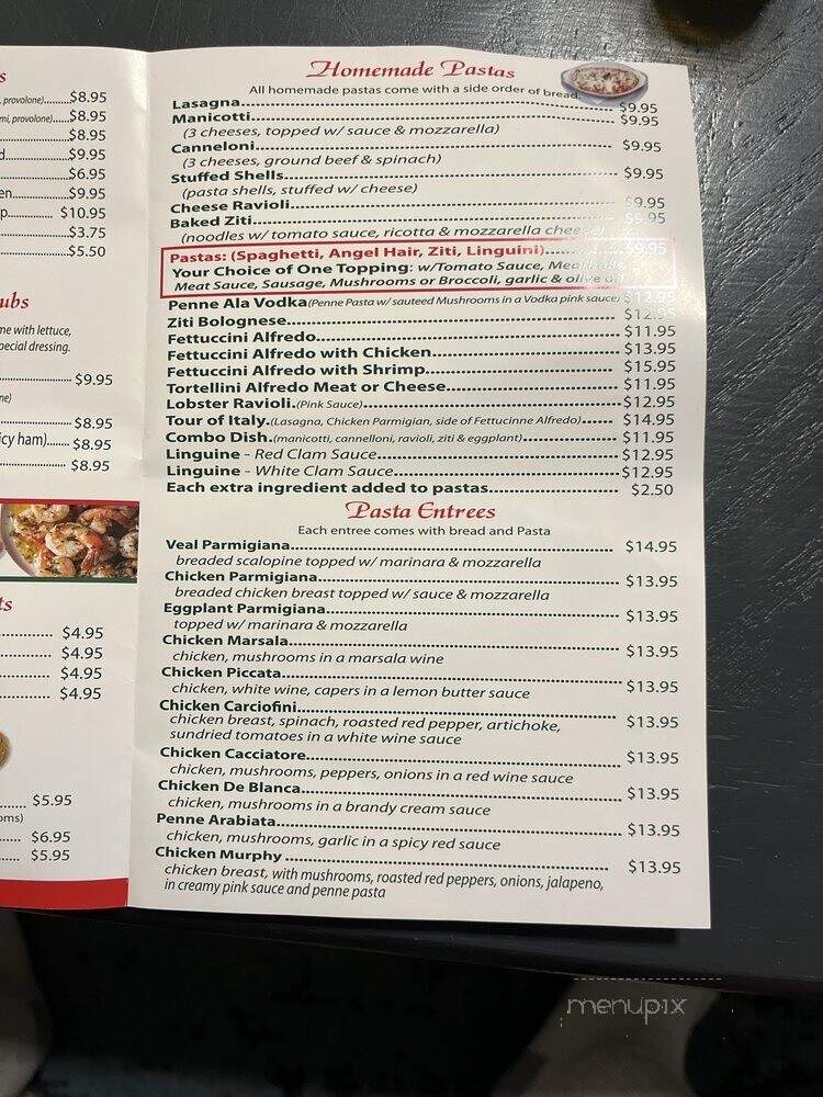 Joe's Pizza Pasta & Subs - Arlington, TX menu_pic