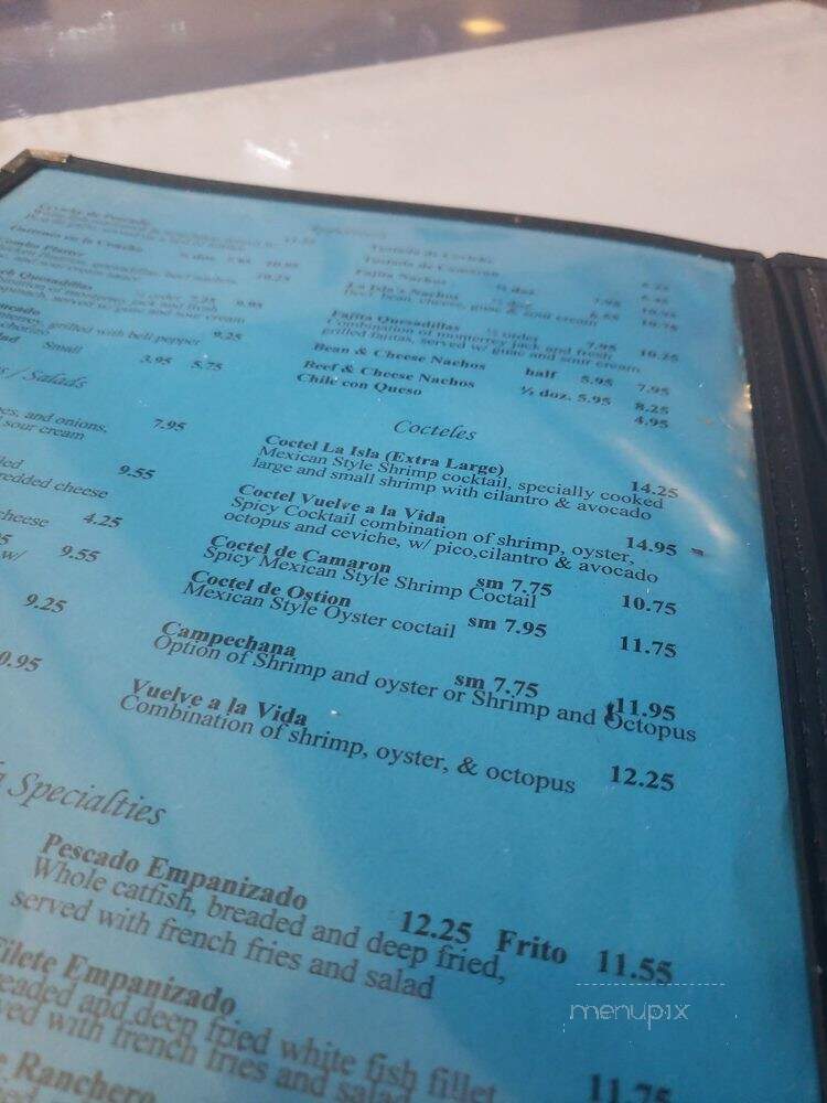 La Isla Restaurant - Arlington, TX menu_pic
