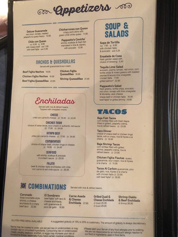 Pappasito's Cantina - Arlington, TX menu_pic