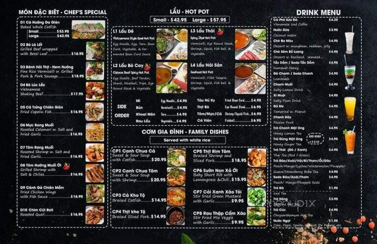 Pho - Arlington, TX menu_pic