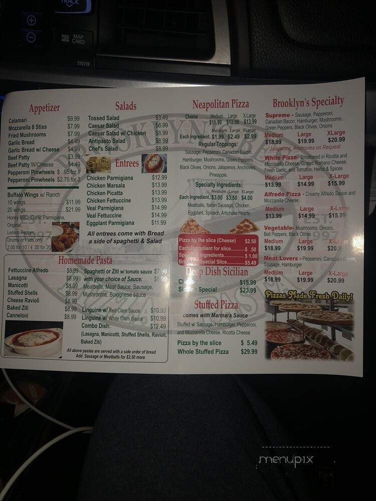 Brooklyn's Best Pizza & Pasta - Arlington, TX menu_pic