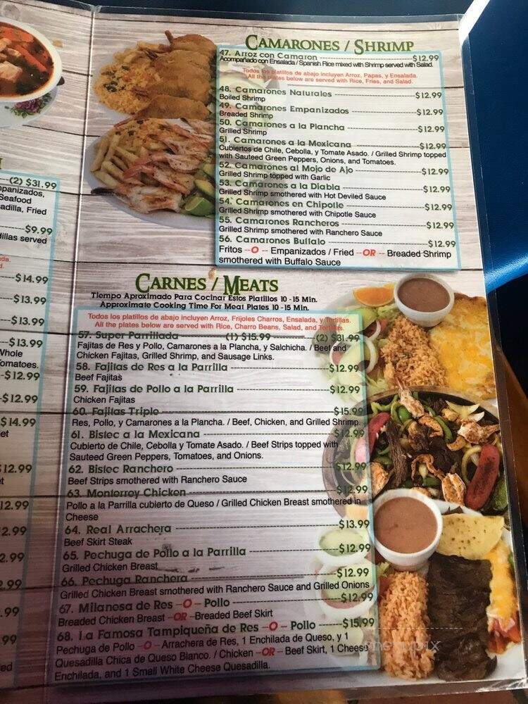 Mariscos La Reyna - Grand Prairie, TX menu_pic