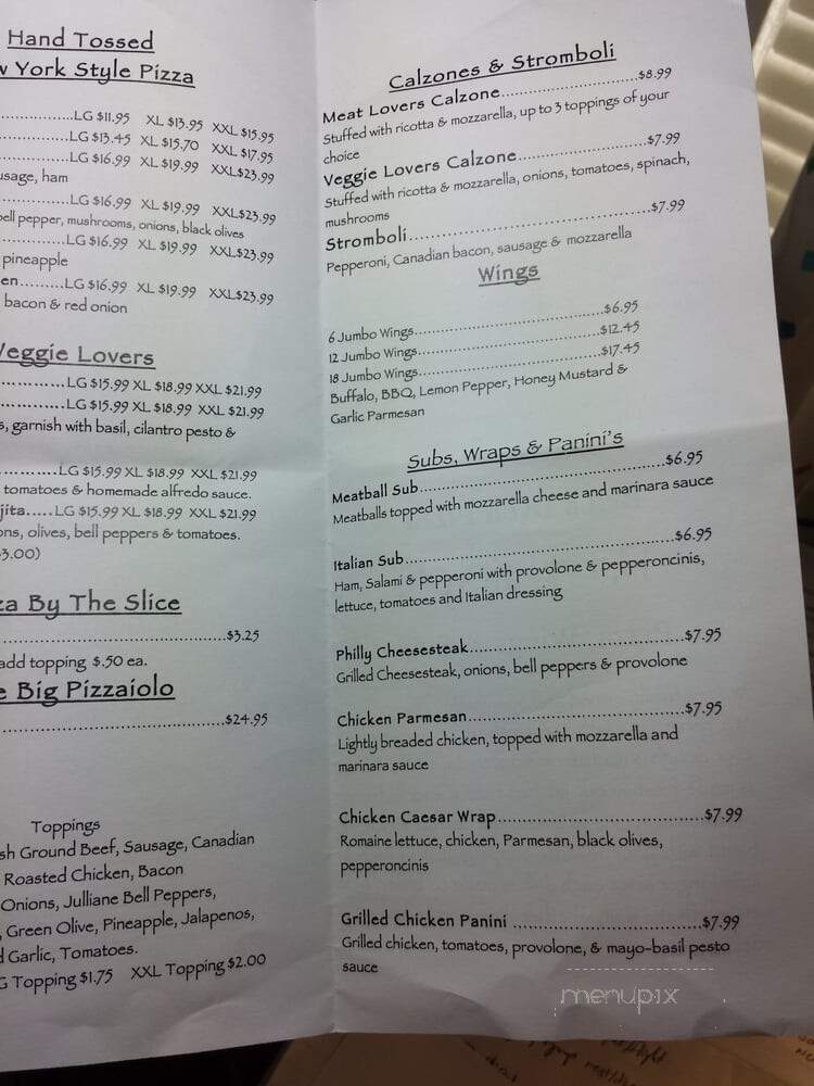 Pizzaiolo - Grand Prairie, TX menu_pic