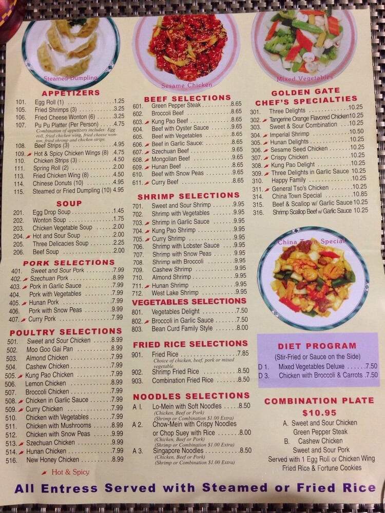 Golden Gate - Grand Prairie, TX menu_pic