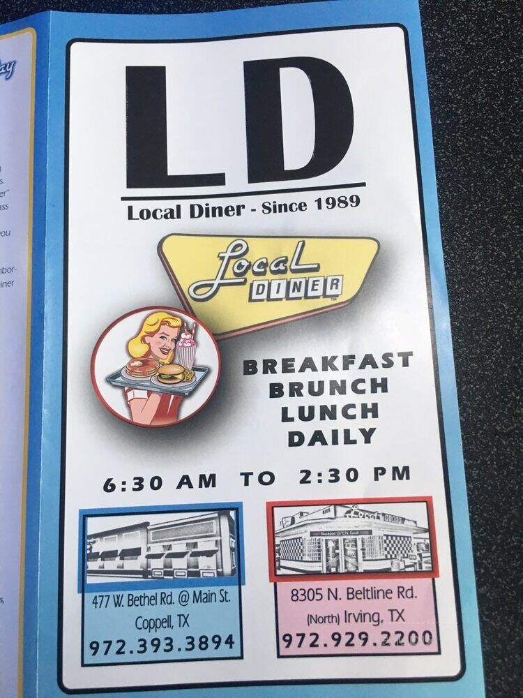 Local Diner - Irving, TX menu_pic