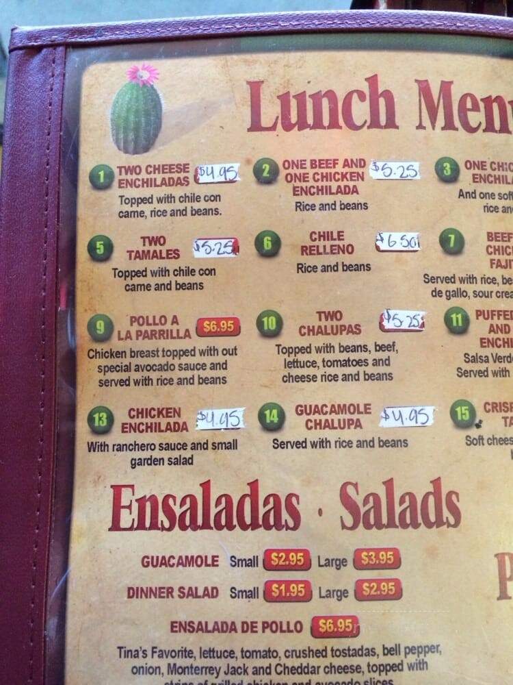Arturo's Mexican Restaurant - Irving, TX menu_pic