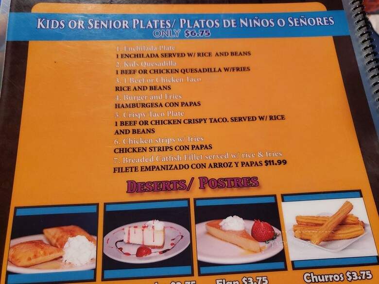 Las 3 Fronteras Restaurant - Irving, TX menu_pic