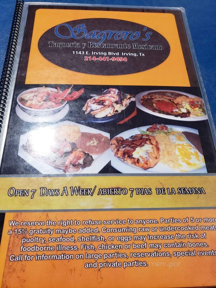 Las 3 Fronteras Restaurant - Irving, TX menu_pic