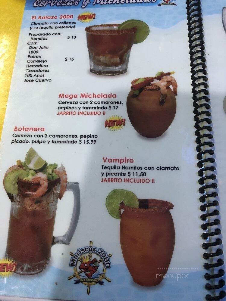 Mariscos 2000 - Dallas, TX menu_pic