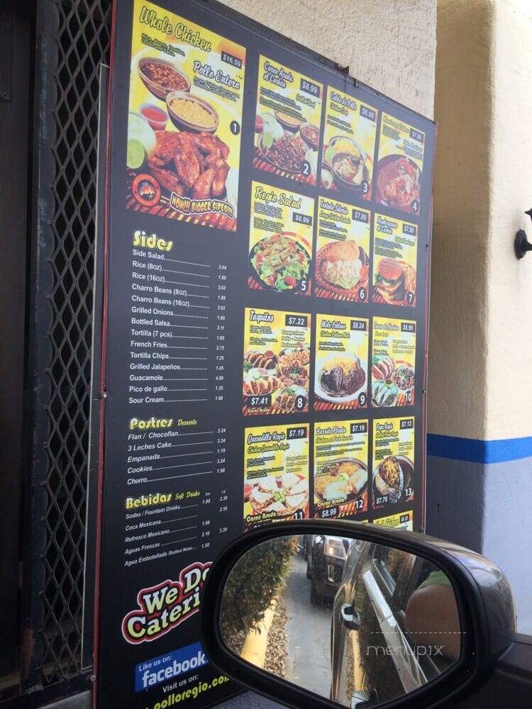 El Regio - Dallas, TX menu_pic