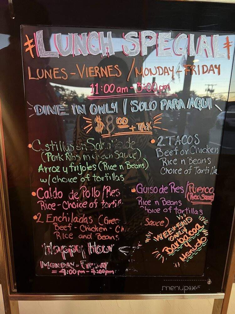Cuquita's Restaurant - Farmers Branch, TX menu_pic