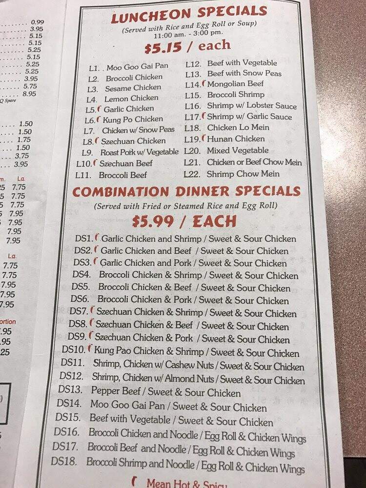 Peking Kitchen - Dallas, TX menu_pic