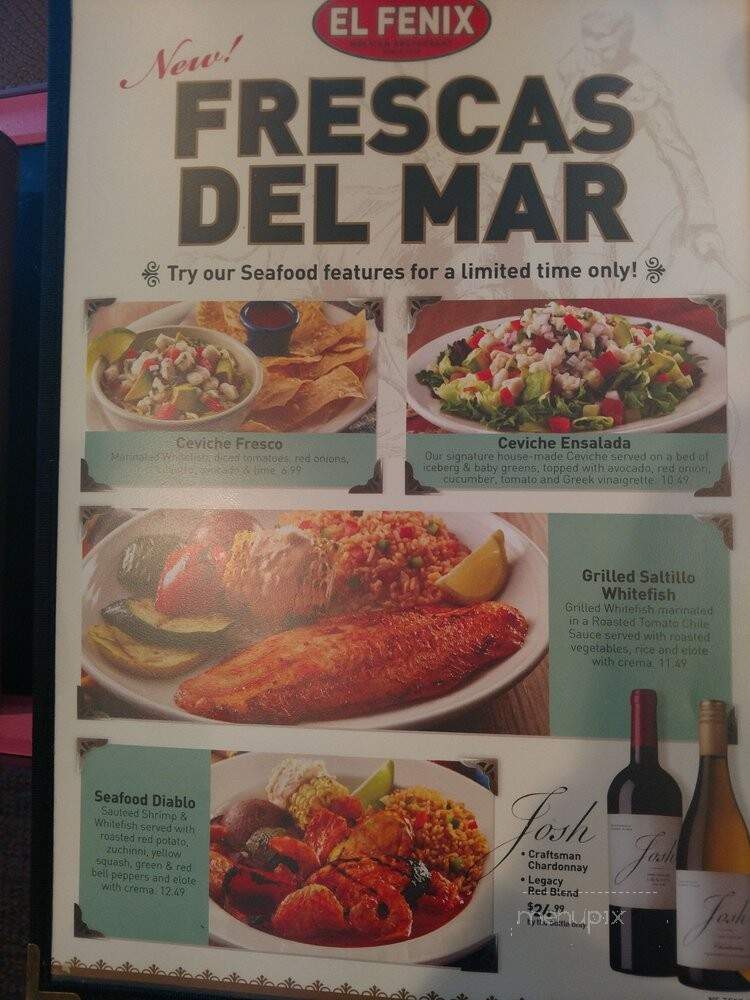El Fenix Famous Mexican Restaurant - Dallas, TX menu_pic