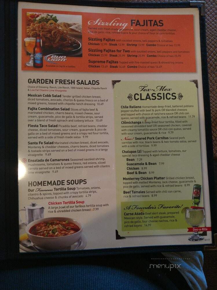 El Fenix Famous Mexican Restaurant - Dallas, TX menu_pic