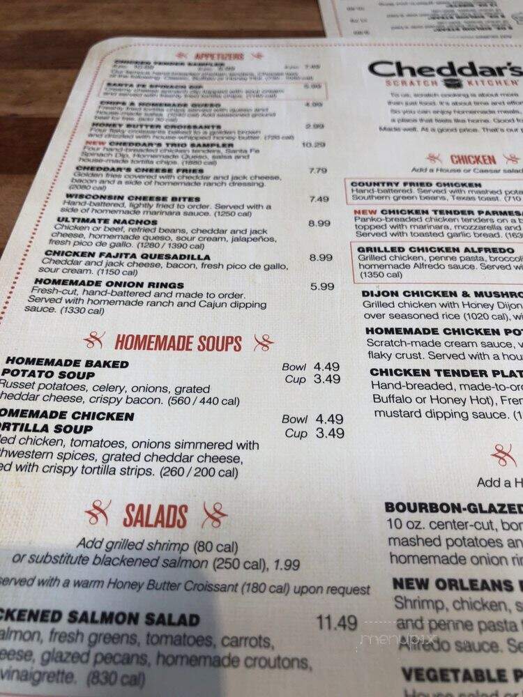Cheddar's Casual Cafe - Dallas, TX menu_pic