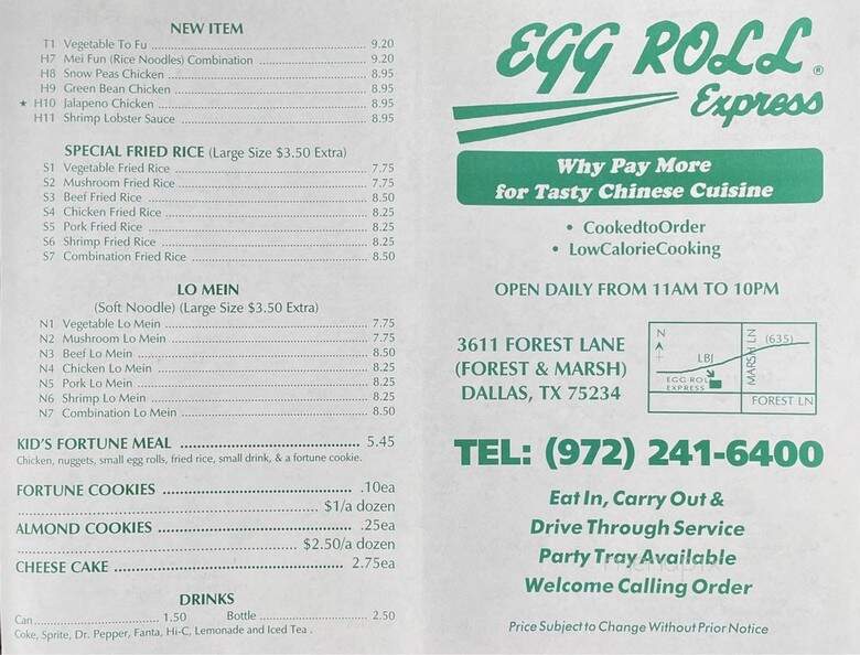 Eggroll Express - Farmers Branch, TX