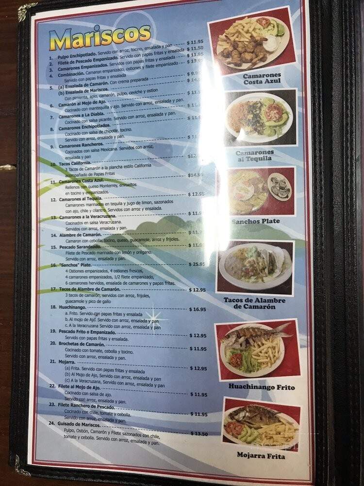El Pulpo Restaurant - Dallas, TX menu_pic