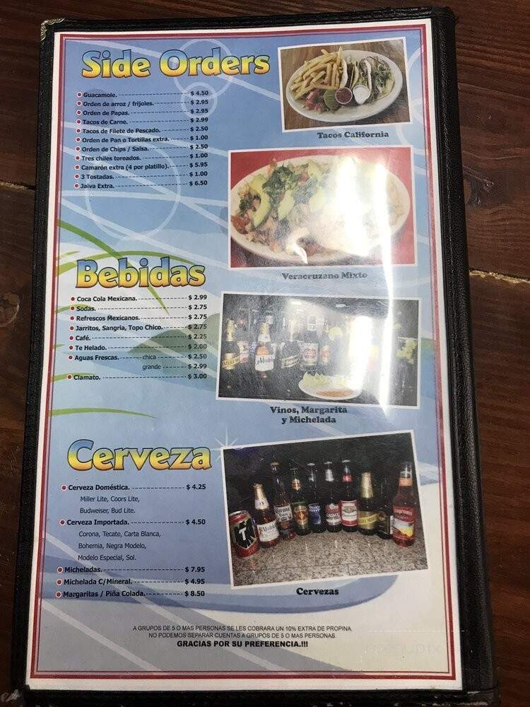 El Pulpo Restaurant - Dallas, TX menu_pic