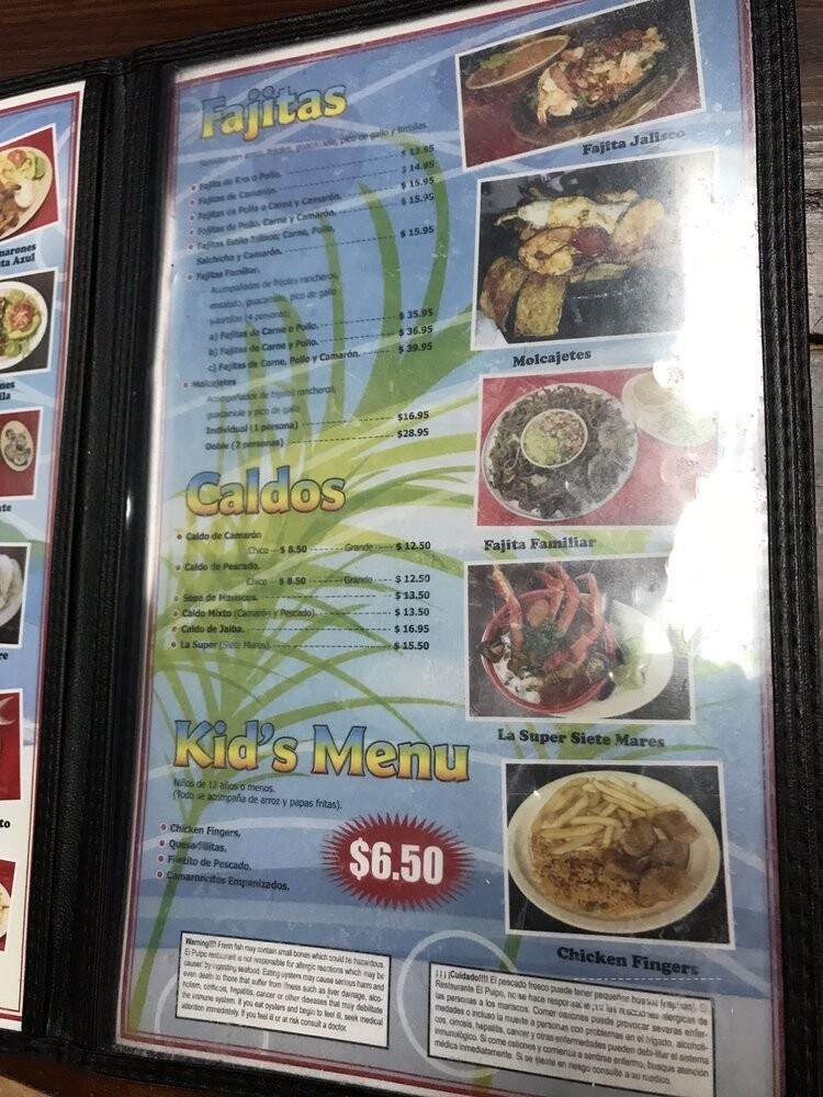 El Pulpo Restaurant - Dallas, TX menu_pic
