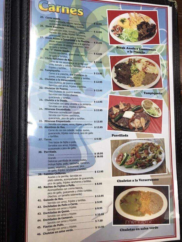 El Pulpo Restaurant - Dallas, TX menu_pic