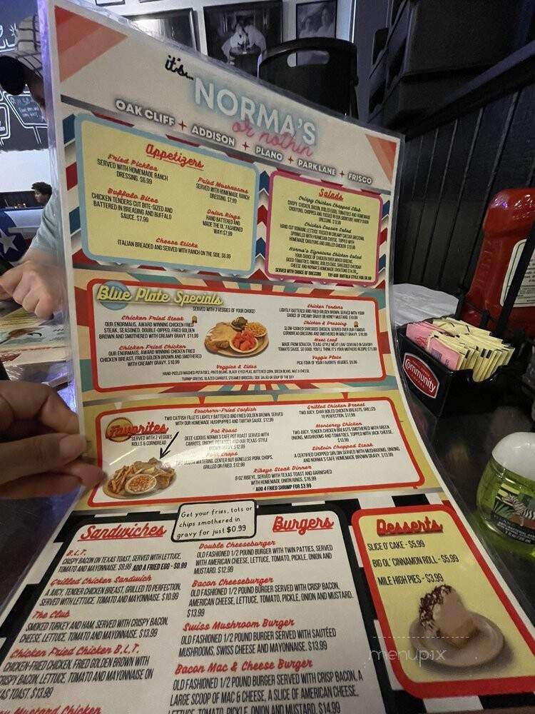 Normas Cafe - Dallas, TX menu_pic