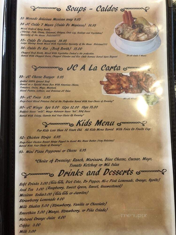 Juan Colorado Restaurant - Dallas, TX menu_pic