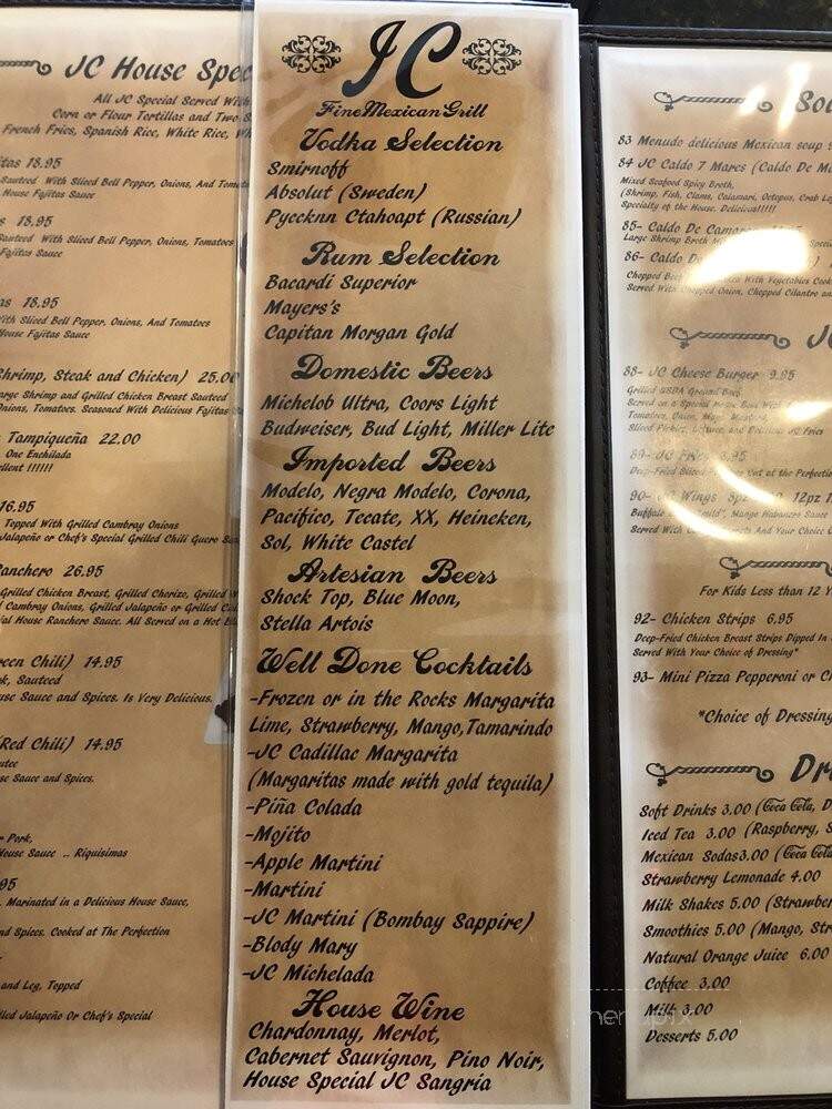Juan Colorado Restaurant - Dallas, TX menu_pic
