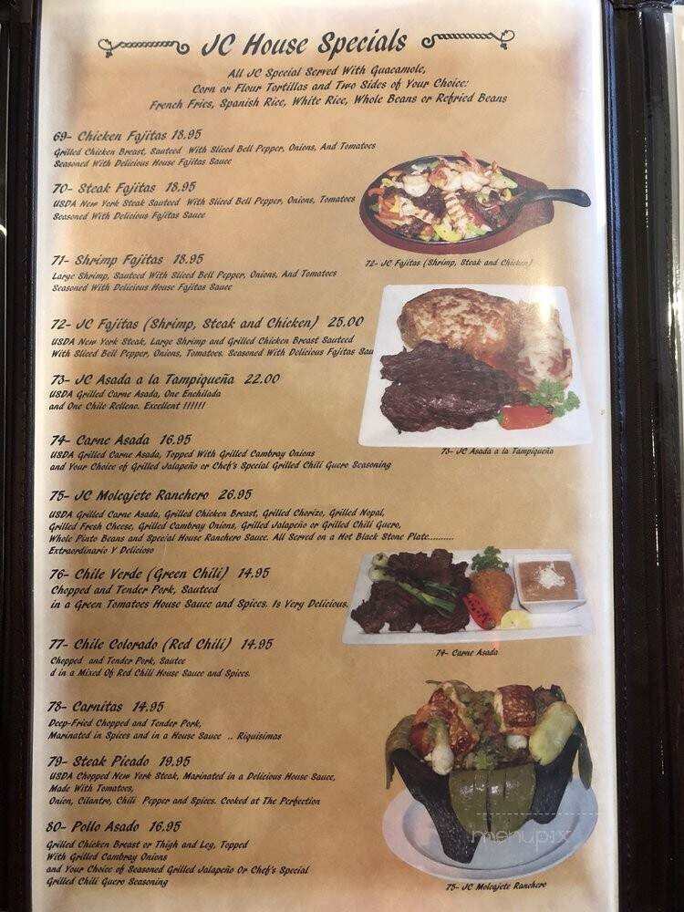 Juan Colorado Restaurant - Dallas, TX menu_pic